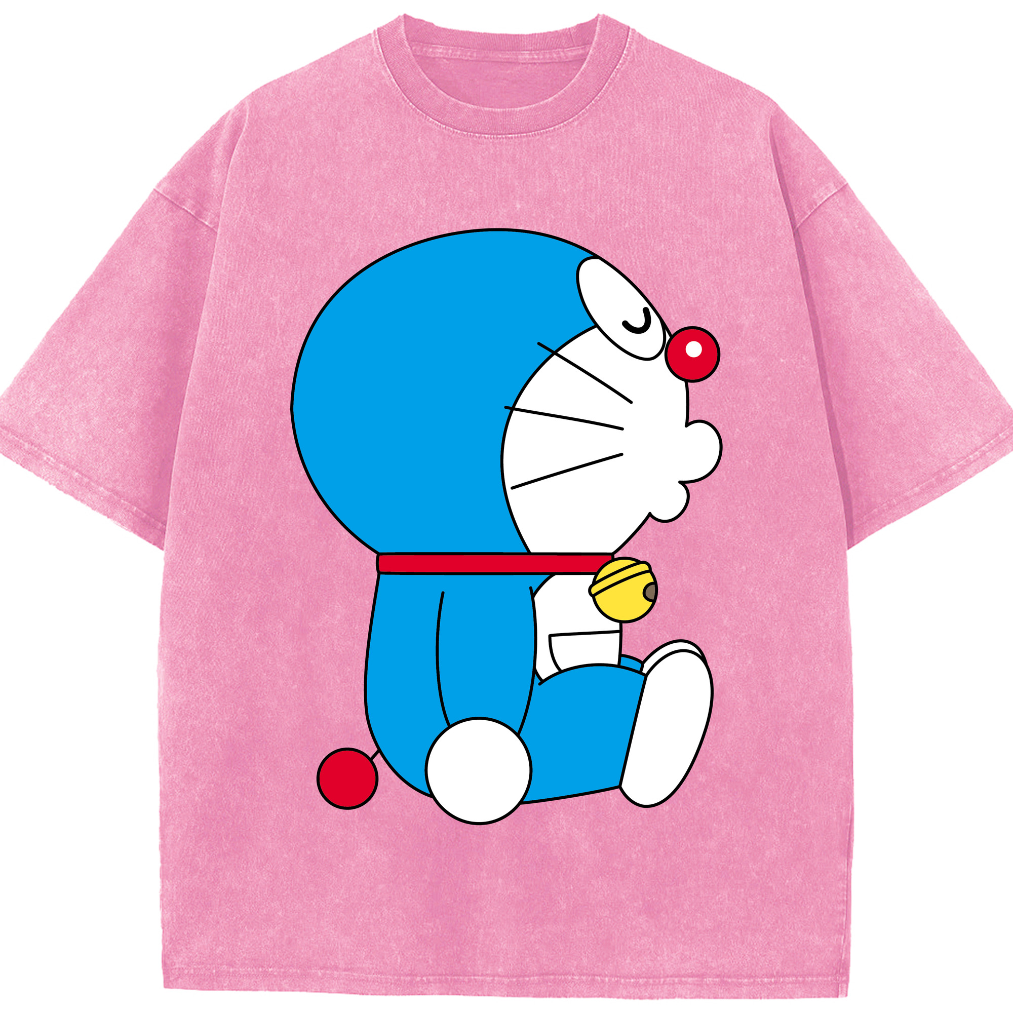 （画像用） ドラえもん Doraemon 綿100% ヴィンテージ風 半袖Tシャツ（フロントプリント）